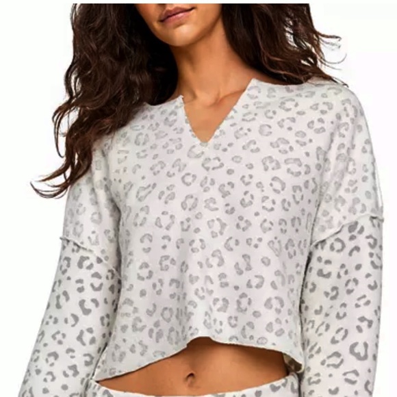 FREE PEOPLE RAIN CHECK ANIMAL PRINT SHORTS LOUNGE SET MEDIUM - Picture 5 of 6